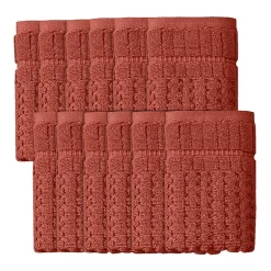 Home Weavers Inc Willow Collection 100% Cotton Zero Twist 12-pc. Quick Dry Washcloth