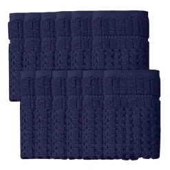 Home Weavers Inc Willow Collection 100% Cotton Zero Twist 12-pc. Quick Dry Washcloth