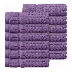 Home Weavers Inc Willow Collection 100% Cotton Zero Twist 12-pc. Quick Dry Washcloth