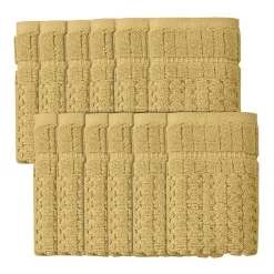 Home Weavers Inc Willow Collection 100% Cotton Zero Twist 12-pc. Quick Dry Washcloth