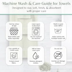 Home Weavers Inc Willow Collection 100% Cotton Zero Twist 12-pc. Quick Dry Washcloth