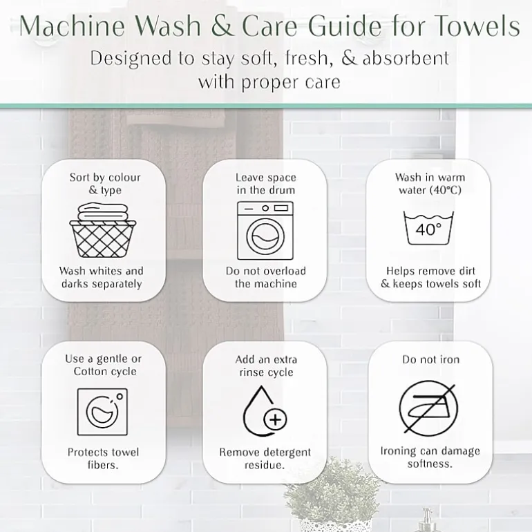 Home Weavers Inc Willow Collection 100% Cotton Zero Twist 12-pc. Quick Dry Washcloth