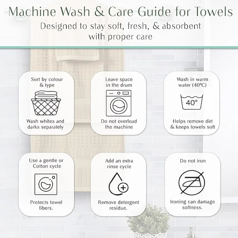 Home Weavers Inc Willow Collection 100% Cotton Zero Twist 12-pc. Quick Dry Washcloth