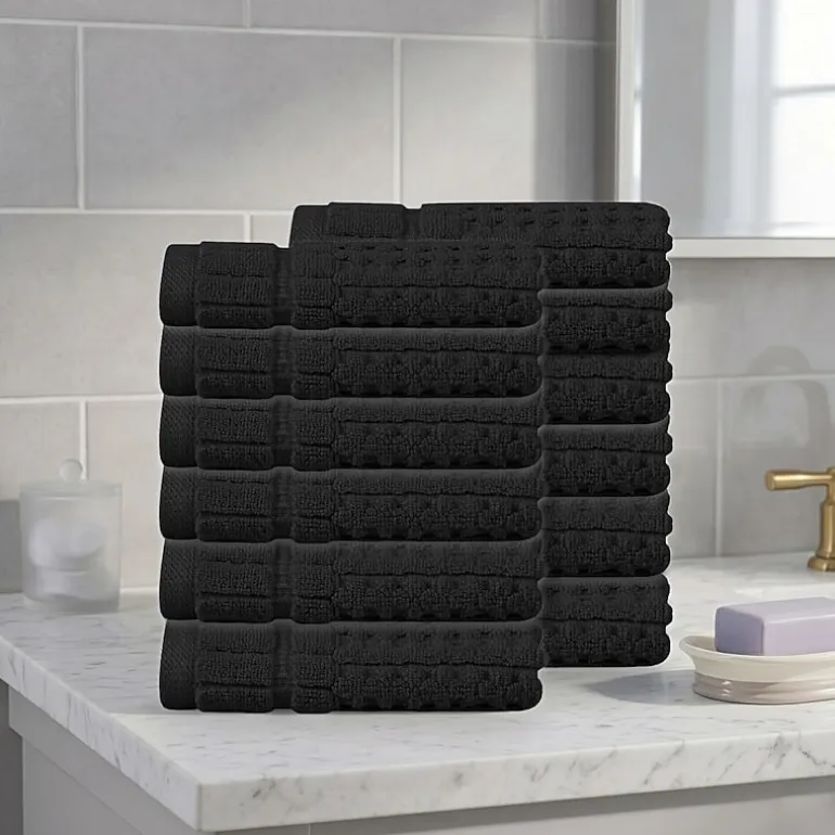 Home Weavers Inc Willow Collection 100% Cotton Zero Twist 12-pc. Quick Dry Washcloth
