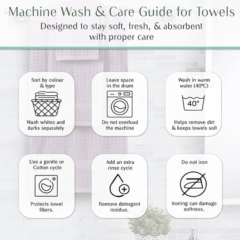 Home Weavers Inc Willow Collection 100% Cotton Zero Twist 12-pc. Quick Dry Washcloth
