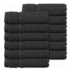 Home Weavers Inc Willow Collection 100% Cotton Zero Twist 12-pc. Quick Dry Washcloth