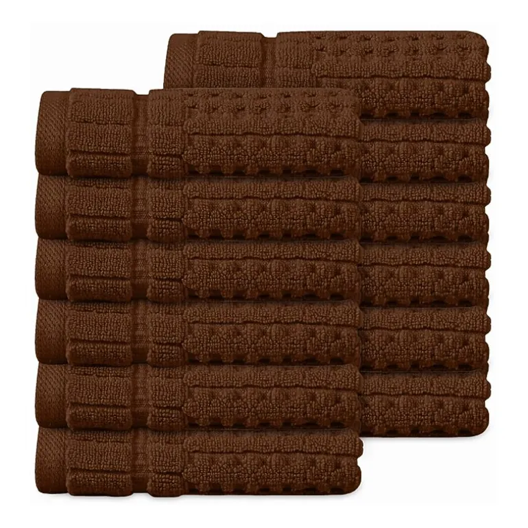Home Weavers Inc Willow Collection 100% Cotton Zero Twist 12-pc. Quick Dry Washcloth