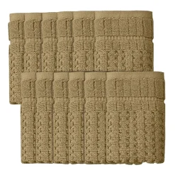 Home Weavers Inc Willow Collection 100% Cotton Zero Twist 12-pc. Quick Dry Washcloth