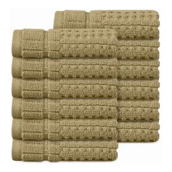 Home Weavers Inc Willow Collection 100% Cotton Zero Twist 12-pc. Quick Dry Washcloth