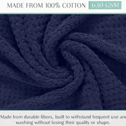 Home Weavers Inc Willow Collection 100% Cotton Zero Twist 12-pc. Quick Dry Washcloth