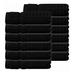 Home Weavers Inc Willow Collection 100% Cotton Zero Twist 12-pc. Quick Dry Washcloth