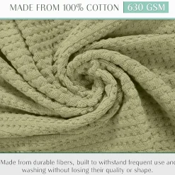 Home Weavers Inc Willow Collection 100% Cotton Zero Twist 12-pc. Quick Dry Washcloth