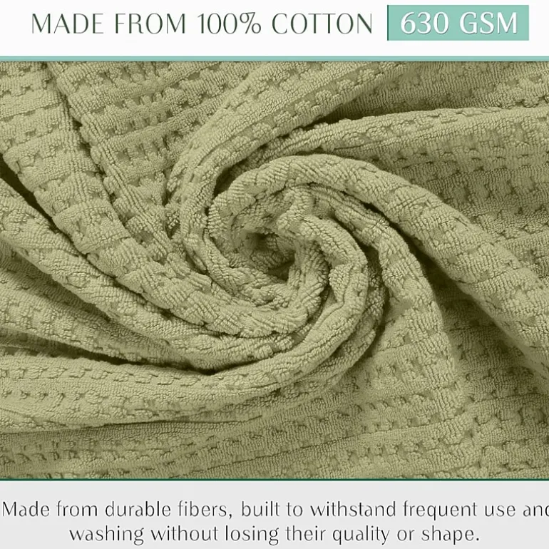 Home Weavers Inc Willow Collection 100% Cotton Zero Twist 12-pc. Quick Dry Washcloth