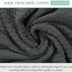 Home Weavers Inc Willow Collection 100% Cotton Zero Twist 12-pc. Quick Dry Washcloth