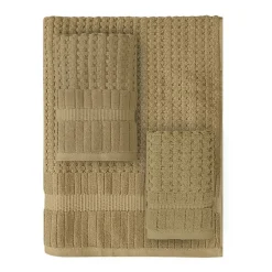 Home Weavers Inc Willow Collection 100% Cotton Zero Twist Super Absorbent 3-pc. Quick Dry Bath Towel Set