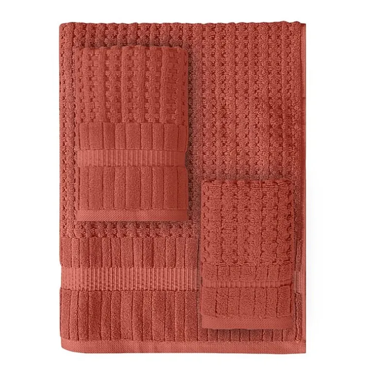 Home Weavers Inc Willow Collection 100% Cotton Zero Twist Super Absorbent 3-pc. Quick Dry Bath Towel Set