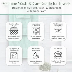 Home Weavers Inc Willow Collection 100% Cotton Zero Twist Super Absorbent 3-pc. Quick Dry Bath Towel Set