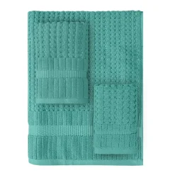 Home Weavers Inc Willow Collection 100% Cotton Zero Twist Super Absorbent 3-pc. Quick Dry Bath Towel Set