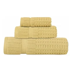 Home Weavers Inc Willow Collection 100% Cotton Zero Twist Super Absorbent 3-pc. Quick Dry Bath Towel Set