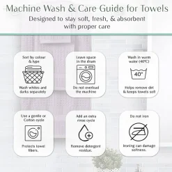 Home Weavers Inc Willow Collection 100% Cotton Zero Twist Super Absorbent 3-pc. Quick Dry Bath Towel Set