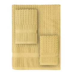 Home Weavers Inc Willow Collection 100% Cotton Zero Twist Super Absorbent 3-pc. Quick Dry Bath Towel Set