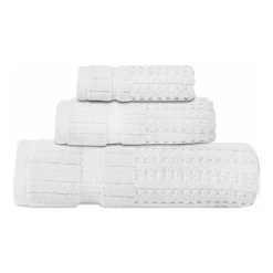 Home Weavers Inc Willow Collection 100% Cotton Zero Twist Super Absorbent 3-pc. Quick Dry Bath Towel Set