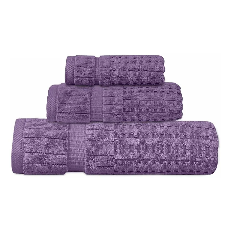 Home Weavers Inc Willow Collection 100% Cotton Zero Twist Super Absorbent 3-pc. Quick Dry Bath Towel Set