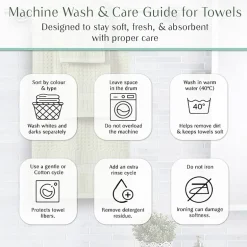 Home Weavers Inc Willow Collection 100% Cotton Zero Twist Super Absorbent 3-pc. Quick Dry Bath Towel Set