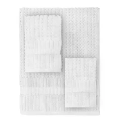 Home Weavers Inc Willow Collection 100% Cotton Zero Twist Super Absorbent 3-pc. Quick Dry Bath Towel Set