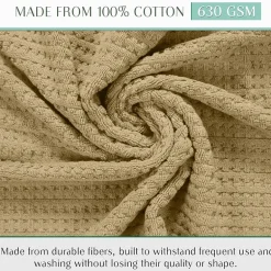 Home Weavers Inc Willow Collection 100% Cotton Zero Twist Super Absorbent 3-pc. Quick Dry Bath Towel Set