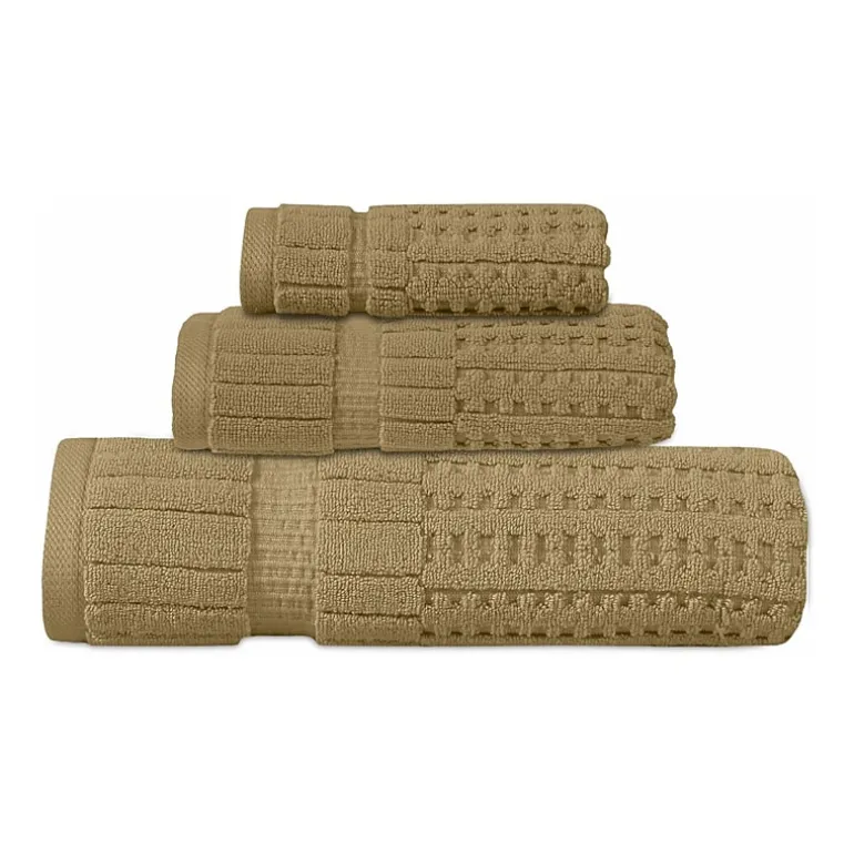Home Weavers Inc Willow Collection 100% Cotton Zero Twist Super Absorbent 3-pc. Quick Dry Bath Towel Set