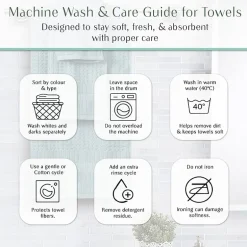 Home Weavers Inc Willow Collection 100% Cotton Zero Twist Super Absorbent 3-pc. Quick Dry Bath Towel Set