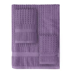 Home Weavers Inc Willow Collection 100% Cotton Zero Twist Super Absorbent 3-pc. Quick Dry Bath Towel Set