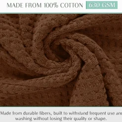 Home Weavers Inc Willow Collection 100% Cotton Zero Twist Super Absorbent 3-pc. Quick Dry Bath Towel Set