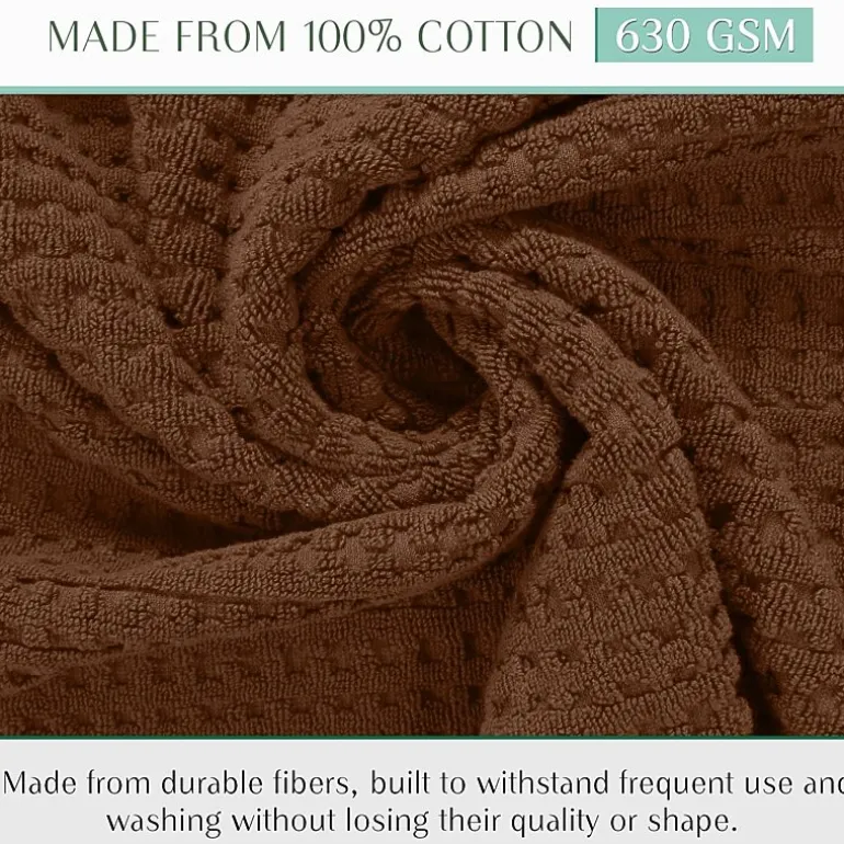 Home Weavers Inc Willow Collection 100% Cotton Zero Twist Super Absorbent 3-pc. Quick Dry Bath Towel Set
