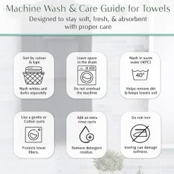 Home Weavers Inc Willow Collection 100% Cotton Zero Twist Super Absorbent 3-pc. Quick Dry Bath Towel Set