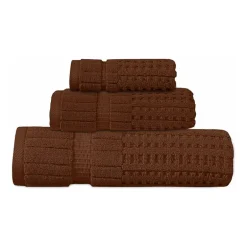 Home Weavers Inc Willow Collection 100% Cotton Zero Twist Super Absorbent 3-pc. Quick Dry Bath Towel Set