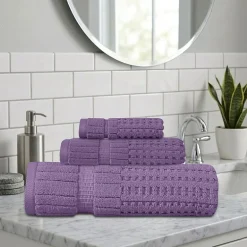Home Weavers Inc Willow Collection 100% Cotton Zero Twist Super Absorbent 3-pc. Quick Dry Bath Towel Set