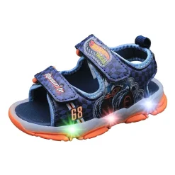 Hot Wheels Boys Hot Wheels Adjustable Strap Footbed Sandals