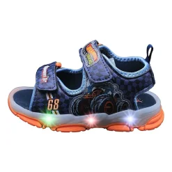 Hot Wheels Boys Hot Wheels Adjustable Strap Footbed Sandals
