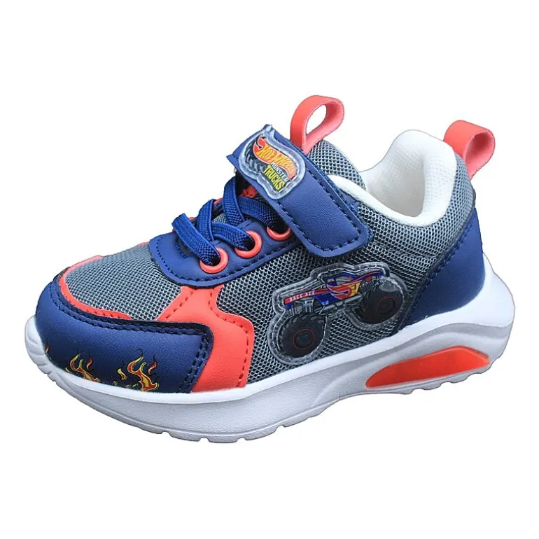 Hot Wheels Monster Trucks Toddler Boys' Light-Up 9 Toddler Boys Hot Wheels Sneakers