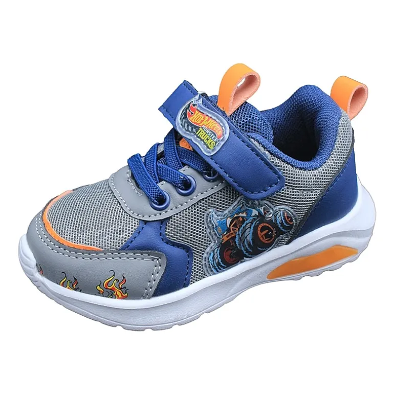 Hot Wheels Monster Trucks Toddler Boys' Light-Up 9 Toddler Boys Hot Wheels Sneakers