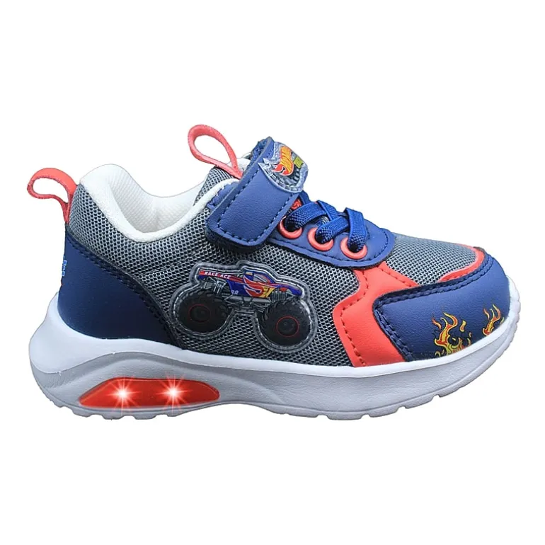 Hot Wheels Monster Trucks Toddler Boys' Light-Up 9 Toddler Boys Hot Wheels Sneakers