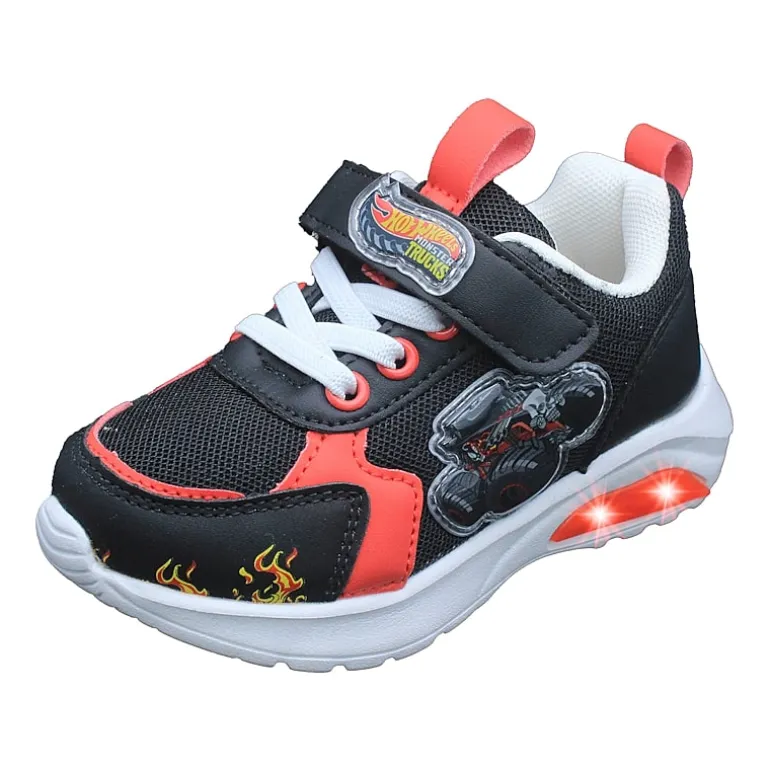 Hot Wheels Monster Trucks Toddler Boys' Light-Up 9 Toddler Boys Hot Wheels Sneakers