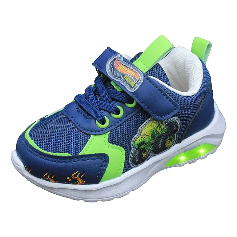 Hot Wheels Monster Trucks Toddler Boys' Light-Up 9 Toddler Boys Hot Wheels Sneakers