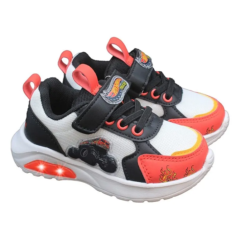 Hot Wheels Monster Trucks Toddler Boys' Light-Up 9 Toddler Boys Hot Wheels Sneakers
