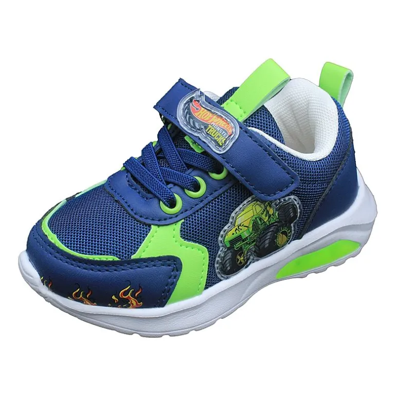 Hot Wheels Monster Trucks Toddler Boys' Light-Up 9 Toddler Boys Hot Wheels Sneakers