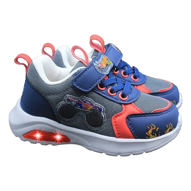 Hot Wheels Monster Trucks Toddler Boys' Light-Up 9 Toddler Boys Hot Wheels Sneakers