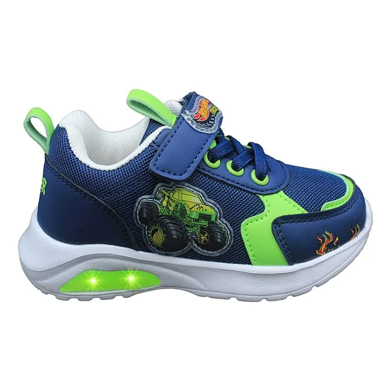 Hot Wheels Monster Trucks Toddler Boys' Light-Up 9 Toddler Boys Hot Wheels Sneakers