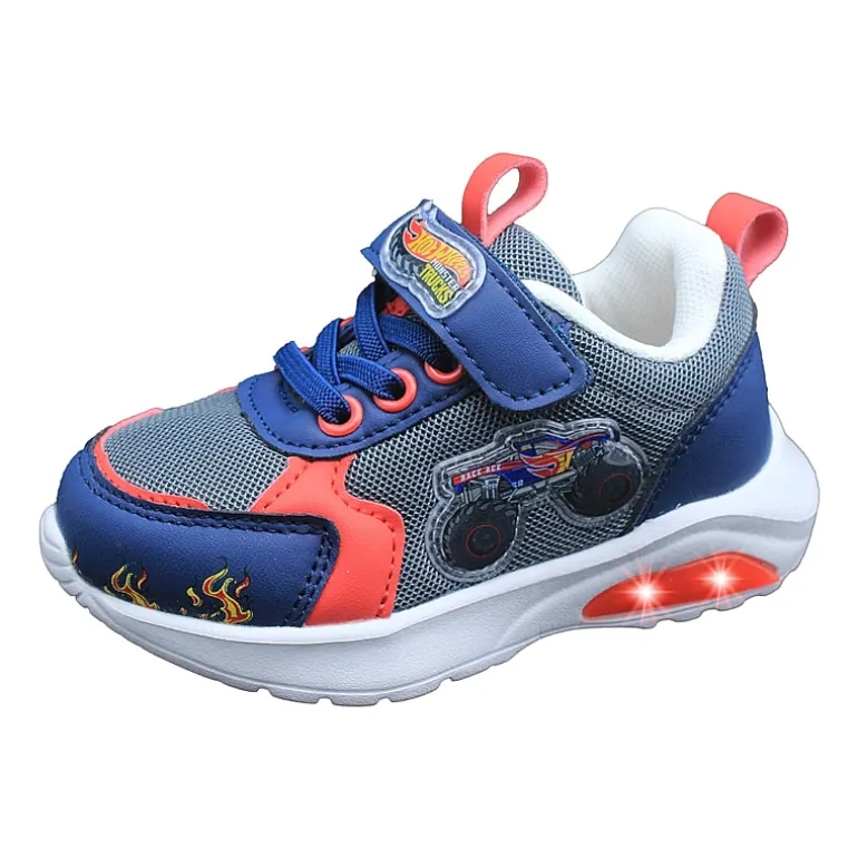 Hot Wheels Monster Trucks Toddler Boys' Light-Up 9 Toddler Boys Hot Wheels Sneakers